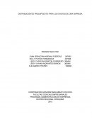 DISTRIBUCIÓN DE PRESUPUESTO PARA LOS GASTOS DE UNA EMPRESA