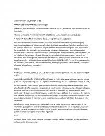 MATERIALES CEMENTANTES para hormigón. Página 1