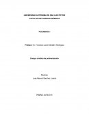 Ensayo cinética de polimerización