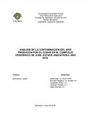 NÁLISIS DE LA CONTAMINACIÓN DEL AIRE PRODUCIDA POR EL COQUE