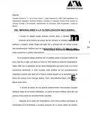 DEL IMPERIALISMO A LA GLOBALIZACION NEOLIBERAL