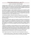 Lectura: la comunicación a través del lenguaje*.