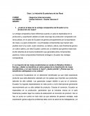 ¿Cuál es la base de la ventaja comparativa de Ecuador en la producción de rosas?.