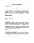 Requerimientos de informacion