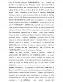 Cuentas en participacion cooperativa y persona natural.