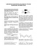 Laboratorio de electrónica de potencia: Circuito Rectificador de Media Onda