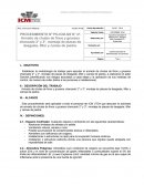 Procedimiento armado chute de finos y gruesos