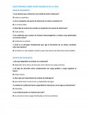 QUESTIONARIO SOBRE BASES QUIMICAS DE LA VIDA.