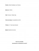 Titulo de la actividad: “aproximación a la filosofía de la ciencia”