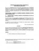 CONSTANCIA DE CONVOCATORIA Y QUORUM DE LA