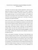 De la narración a la argumentación.