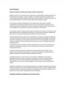 Historia económica y política para lograr niveles de desarrollo.