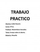 Ensayo sobre el aborto.