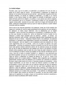 La ciudad antigua. Sucedió, pues ,que en la plebe y el patriciado ,no pudiendo vivir uno sin otro ,a pesar de no tener nada en común