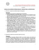 PARCIAL DE ACUERDOS INTERNACIONALES Y MEDIOS PARA LA EXPORTACION.