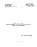 Velocidad de hidratación del dióxido de carbomo