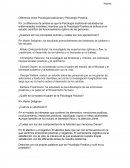 Diferencia entre Psicología tradicional y Psicología Positiva.