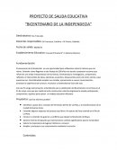 Proyecto salida educativa. bicentenario de la independencia