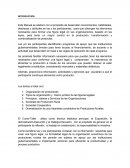 Principios , valores y Servicios de las Organizaciones