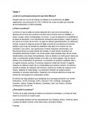 La principal producción de mexico