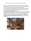 INTRODUCCIÓN A LA INVESTIGACIÓN DE OPERACIONES. Cada vez es más difícil asignar los recursos o actividades de la forma más eficaz