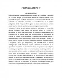 PRÁCTICA DOCENTE IV.. Página 1