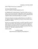 Pedido de concurrencia a Inauguración