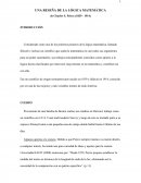 UNA RESEÑA DE LA LÓGICA MATEMÁTICA