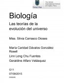 Teorias de la creacion del universo.