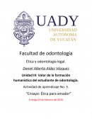 Valor de la formación humanística del estudiante de odontología.