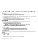 Reglamento de pacientes y visitantes del servicio de Cirugía General