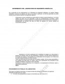 EXPERIMENTO DEL LABORATORIO DE INGENIERÍA HIDRÁULICA