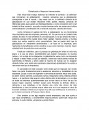 Globalización y Negocios Internacionales.