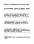 Una visión global de las operaciones y las cadenas de suministro.