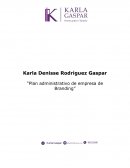 Plan administrativo de empresa de branding