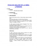 ANALISIS DE LA OBRA LITERARIA LADRON DE OVEJAS.