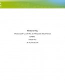 PROYECTO FINAL - INTRODUCCION AL CONTROL DE PROCESOS INDUSTRIALES.