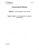 Tema 4. La Interacción en el contexto comunicativo.