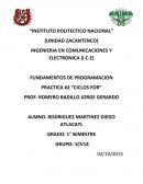 Fundamentos de programacion Practica #2 “Ciclos for”