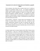 Interpretación de los datos del Instituto Nacional de Estadística y geografía (INEGI)
