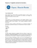 Empresa: Compañía nacional de chocolates.