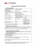 SÍLABO DE HISTORIA de HONDURAS INFORMACION GENERAL