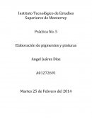 Elaboración de pigmentos y pinturas