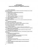 LICENCIATURA EN NEGOCIOS Y COMERCIO INTERNACIONAL.