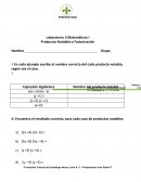 Laboratorio de Matemáticas - Productos Notables y Factorización
