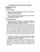 CUESTIONARIO QUE SE APLICADO EN LA EMPRESA