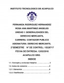 UNIDAD I: GENERALIDADES DEL DERECHO MERCANTIL