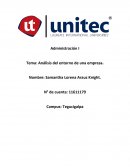 Administración I.Analisis del entorno de una Empresa.