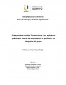 Ensayo sobre Análisis Transaccional y su aplicación práctica en una de las empresas en la que labora un integrante del grupo.