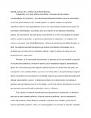 IMPORTANCIA DE LA PRÁCTICA PROFESIONAL.